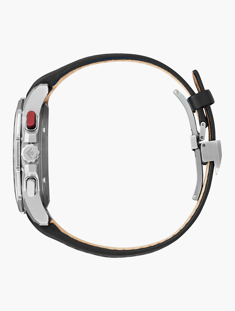 MyRunway | Shop Citizen Black Leather Chronograph Promaster MX